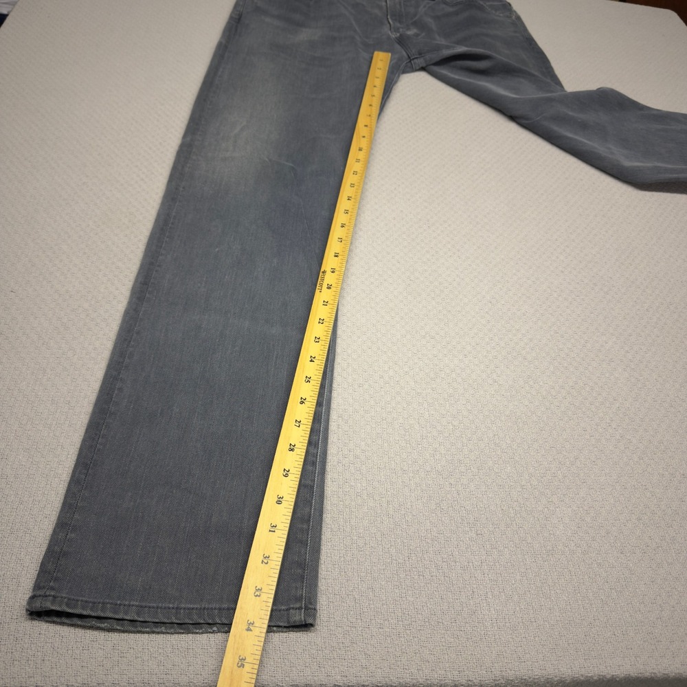 Citizens of Humanity Jeans Mens 36x34 Gray Core Straight Fit Denim Made in USA - Picture 11 of 13